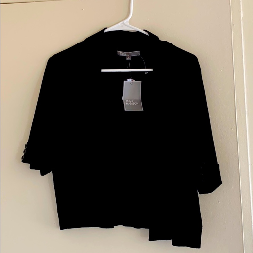 Black Half Sleeve Cardigan (New)